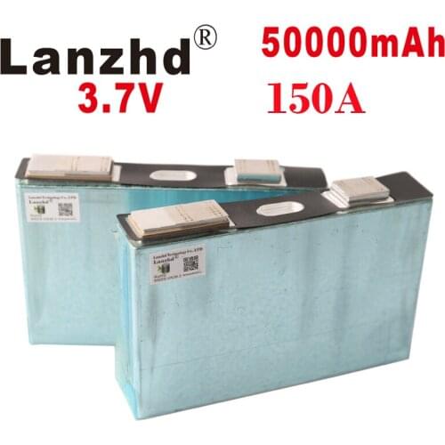 3.7V 150A 50Ah 3C Ternary power lithium battery 12v 24v 36v Single aluminum shell Motorcycle energy Storage battery Tax Free