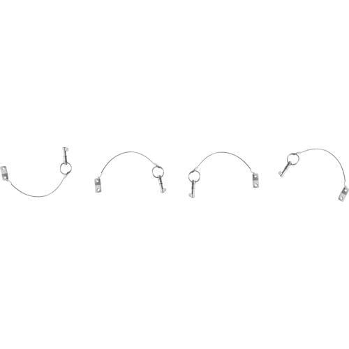4pieces Stainless Steel Quick Release Pin Lanyard for Bimini Top Deck Hinge