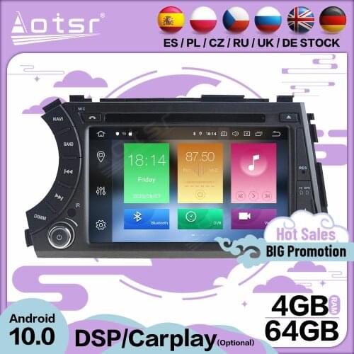 Carplay Multimedia Stereo Android 10.0 Player For Ssangyong Kyron Actyon Micro 2005+ GPS BT Audio Radio 2 Din Receiver Head Unit