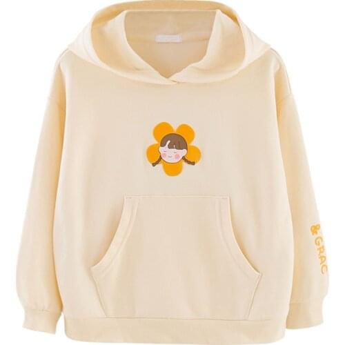 Hot Selling Childrens Hoodies Cartoon Kids Sweatshirts Loose Hooded Sportwear for Teenage Girls Baby Hoodie Clothes 4 Colors