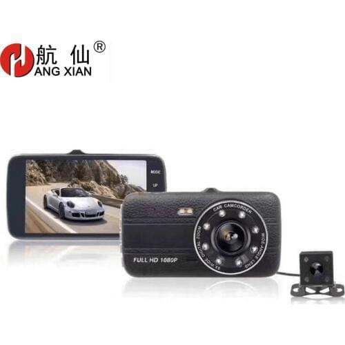 HANGXIAN 4" Full HD 1080P Driving Recorder Night Vision wide-angle Car DVR supports TF card Car Camera Digital Video Recorder