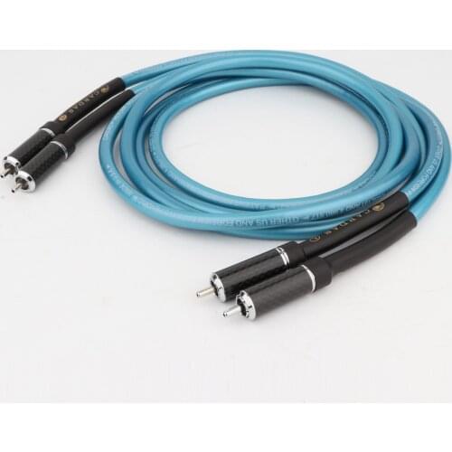 Hifi Carbon Fiber RCA Plug Interconnect Audio Cable Amplifier CD DVD Player Audio Interconnector RCA Cables