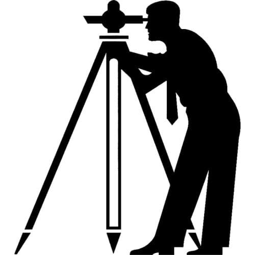 Engineer Measuring Decals High Quality Car Decoration Decals Personality Pvc Car Window Waterproof Decals