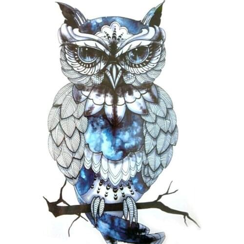 Campus Hot Sale Tattoo Transfer Sticker Owl Flower Arm MC691 Sticker Animal Waterproof Tattoo Tattoo W5P7