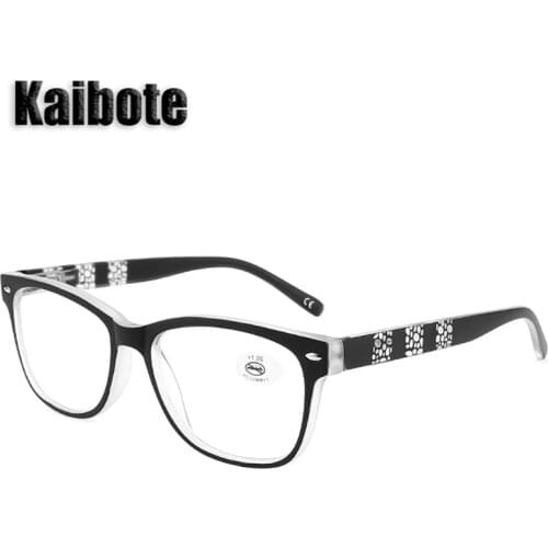 KBT New Fashion Ladies Reading Glasses +1.0 1.5 2.0 2.5 3.0 3.5 Spring Hinge Presbyopic Eyeglasses Unisex Quality Reader Eyewear