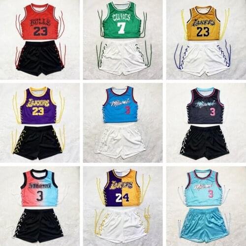 Summer New Womens Shorts Suit Basketball Star Number Name Printing Casual Sports Womens Sports Suit