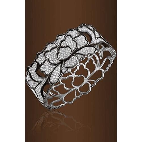 MOONROCY Ancient Silver Color Vintage CZ Rings Crystal Ring for Women Girls Jewelry Wholesale HyPerbole Hollow Dropshipping