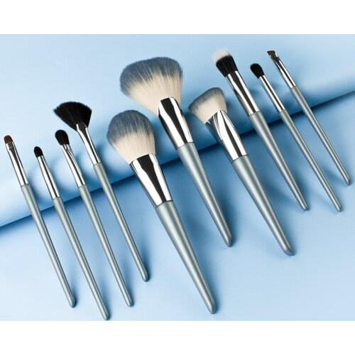 10 PCS Makeup Brush Set High Quality Makeup Brushes Concealer Brsuh Eye Shadow Brsuh Sculpting Brush Profashional Makeup Brushes