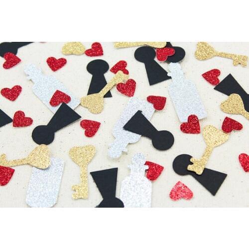 Drink Me Alice in Wonderland Glitter Confettis Table Scatter wedding baby bridal shower bachelorette party favors