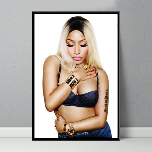 Nicki Minaj Rap Hip Hop Music Singer Canvas Painting Posters And Prints Picture On The Wall Vintage Poster Decorative Home Decor
