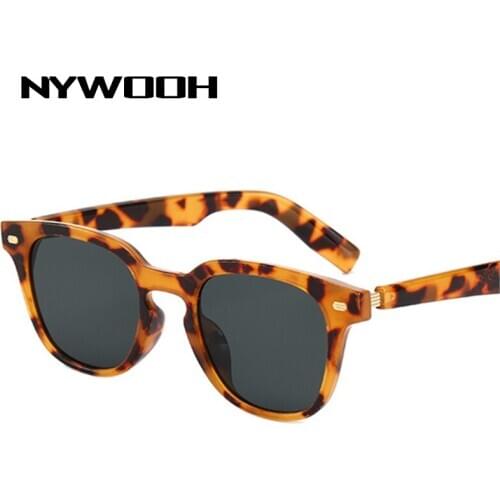 NYWOOH Black Vintage Sunglasses for Women Men Brand Designer Classic Square Sun Glasses Ladies Retro Shades Eyewear UV400