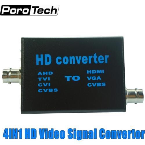 Wholesale 10pc/lot 4in1 HD Video Signal Convertor AHD to HDMI Signal Convertor AHD41 TVI AHD CVI CVBS to HDMI VGA CVBS converter