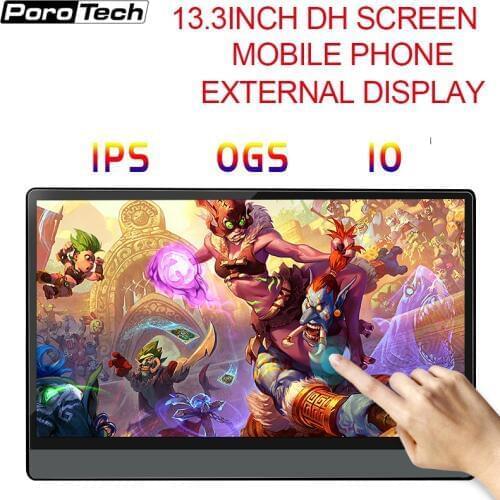 13.3inch Portable Screen monitor Gaming Monitor Switch Monitor TYPE C HDMI 1080P HDR screen Charging Touching