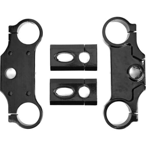 Tree Clamps Assembly Handle Bar Casting Triple Tree Clamps Assembly Vehicle Accessory for Dirt Bike