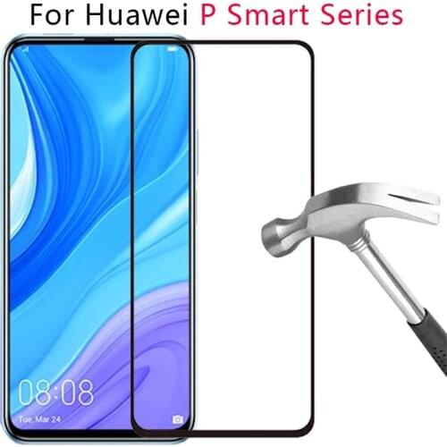 Full cover protective film for huawei p smart plus 2018 Z pro 2019 S 2020 2021 tempered glass phone screen protector smartphone