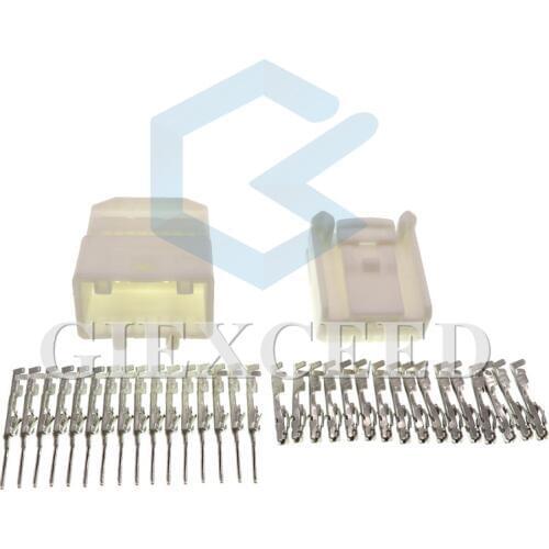 16 Pin 1473796-1 1318386-1 Female Male Automotive Connector 2.2mm Wire Electrical Socket