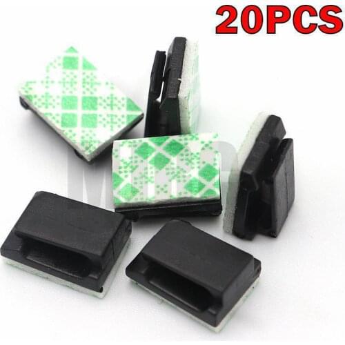 20Pcs Adhesive Wire and Cable Holder Tie Clip Organizer Drop Clip Clamp ESC Steering Gear LED Universal