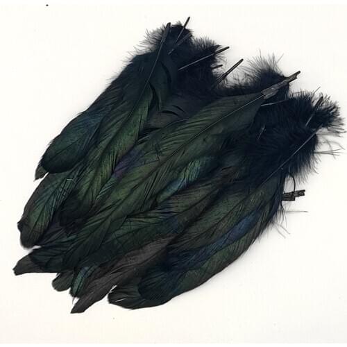 20Pcs/Lot Plume Black Party Rooster Feathers Crafts DIY Natural Colored Feather Jewelry Making Wedding Decoration Plumas 13-18cm