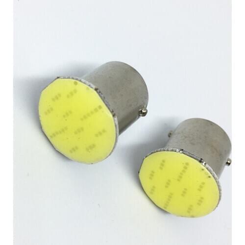 200pcs P21W Led 1156 COB BA15S Car Light for car Bulbs Lights Car brake light Parking Lamps Reverse Turn Signal lamp DC12V