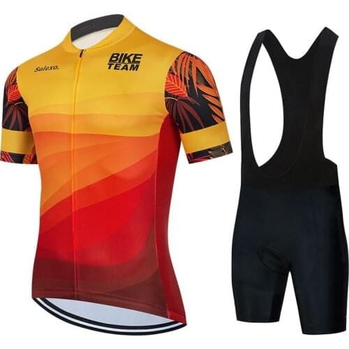 2021Summer Cycling Clothing Man Comfortable Racing Bicycle Clothes Suit Quick-Dry Mountain Bike Cycling Jersey Set Ropa Ciclismo