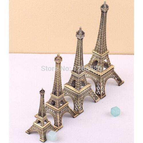 80psc/lot Paris Eiffel Tower Figurine Imitation Statue Souvenir 25 cm