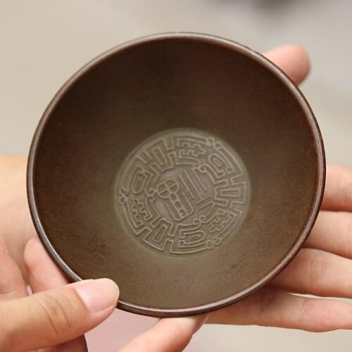 Antique Miscellaneous Collectibles Copper Eight Immortals Bowl fu Word bowl crafts ornaments daming Xuan Tak Home Decor