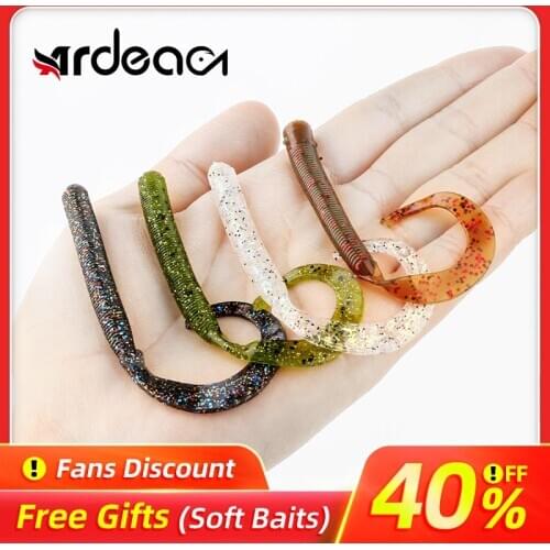 Ardea Soft Lures worm Baits Fishing Lure 94mm 2.5g Shad Double Color Silicone Bait Tail Jigging Wobblers Bass Pike Fishing Tackl