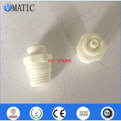 Free Shipping Male Luer Lock x 1/4'' Inch NPT Lure Connector White Polypropylene, 10Pcs/Pack