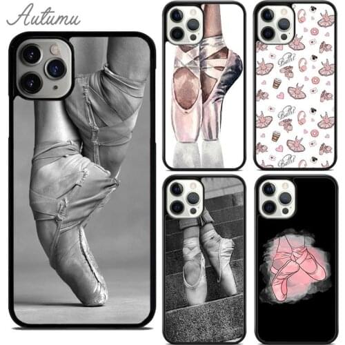 Ballet Ballerina Dance Shoes Phone Case for iPhone 11 12 Pro Max mini X XR XS SE 2020 5 6S 7 8 Plus Galaxy S8 S9 S10 Cover shell