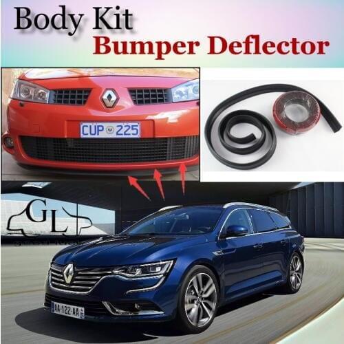 Bumper Lip Deflector Lips For Renault Talisman / Samsung SM7 Front Spoiler Skirt For TopGear Friends Tuning / Body Kit / Strip