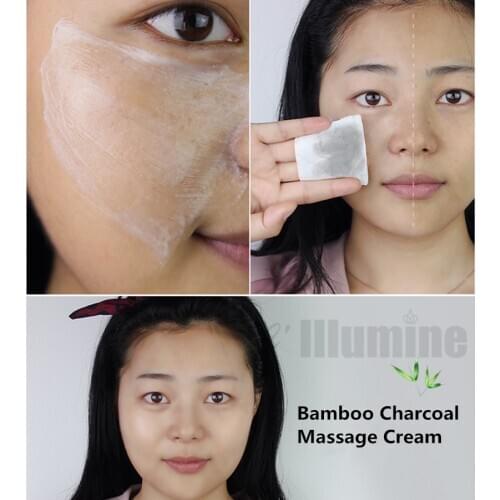 Bamboo Charcoal Detoxification Cream Deep Nourishing Massage Cream For Cleaning Pore Dirt Expelling lead and mercury