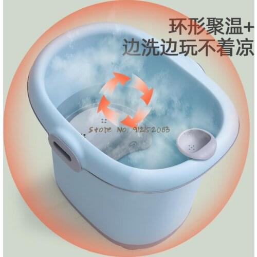 Childrens Bath Bucket Baby Baby Swimming Bucket Bath Bucket Children Can Sit In The Family Thickened Large Bathtub