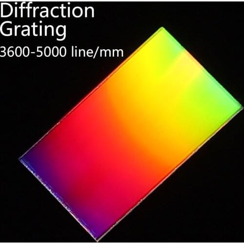 Diffraction Grating Holographic Glass 3600-5000 lines Physical optics Spectroscopic interference optical instrument 40x25mm