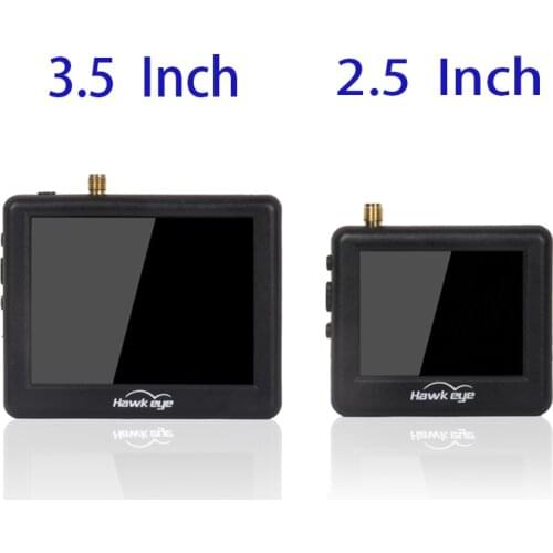 Hawkeye Little Pilot 2.5 inch/3.5 inch FPV Monitor 5.8G 48CH 960*240 Receiver with Battery for RC FPV Racing Drone DJI googles