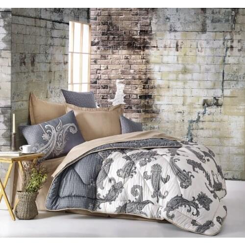 Cotton Box Double Quilt Sets Bedspreads Soft Quality Bedspreads Quilts, Sheets, Pillowcases, Cotton Satin Made in Turkey, Jerome