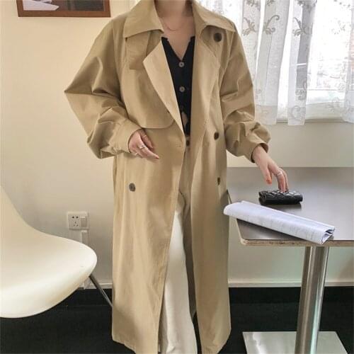 HziriP Women's Long Trench Coats