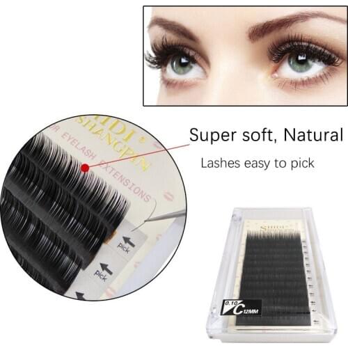 Individual False Eyelashes Artificial Fiber Handmade Soft Eye Lashes Extension Christmas Gifts