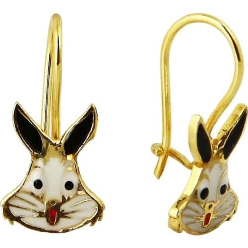 Cabochons Safety Bunny Golden Boy Tag