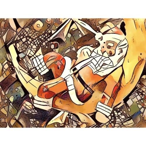 GATYZTORY Frameless Painting By Numbers For Kids Unique Gift Handmade Oil Paints Picture By Number Cartoon Santa Claus Wall Dec