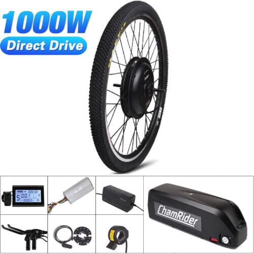 1000W 48V 52 13AH 17AH E-Bike Electric Conversion Kit XF39 XF40 30H Driect Drive Motor MXUS Hailong Battery LCD Freehub