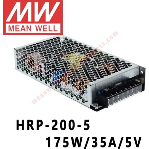 Mean Well HRP-200-5 meanwell 5V/35A/175W DC Single Output with PFC Function Switching Power Supply online store