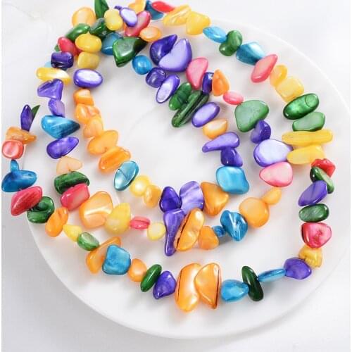 Fashion Mixed Natural Irregular Shell Stone Beads Cute Spacer Beads For Jewelry Making DIY Bracelet Necklace Earring Accessories