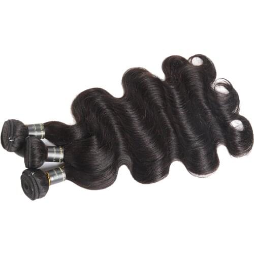 Raw Indian Hair Body Wave Human Hair Bundles Wholesale 1/3/4 PCS Weave Bundles Human Hair Extensions 100% Natural Color