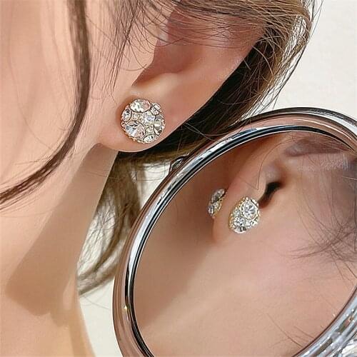 New Arrival Fashion Clip Earrings Metal Vintage Round Women Simple Elegant Trendy Cute Korean Jewelry