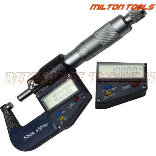 New 25mm/0.001mm Electronic Digital Micrometer micron digital outside micrometer thickness measuring gauge