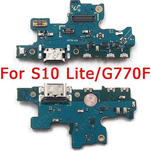 Original USB Charge Board for Samsung Galaxy S10 Lite Charging Port For G770 PCB Connector Flex Cable Replacement Spare Parts