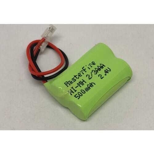 MasterFire Original Ni-MH 2/3AAA 2.4V 500mAh 2/3 AAA Rechargeable Ni-MH Battery Pack With Plugs For RC Toys Cordless Phone