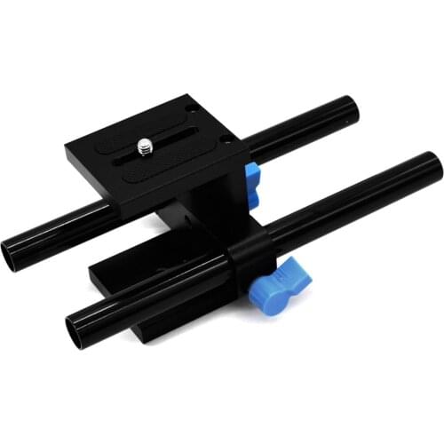 Rails System Support Base Stand Support System Base Plate Mount 15mm Rail Rod With Quick Release Plate For DSLR Follow Focus Rig