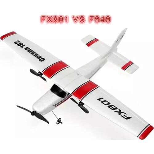 FX801 RC Plane EPP Foam Glider Airplane Gyro 2.4G 2CH RTF Remote Control Wingspan Aircraft Funny Boys Airplanes VS F949 Toys