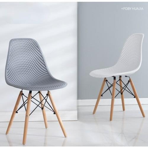 Adult Yi Musi chairs Nordic fashion dining chairs Plastic office chairs Backchairs Hollow chairs